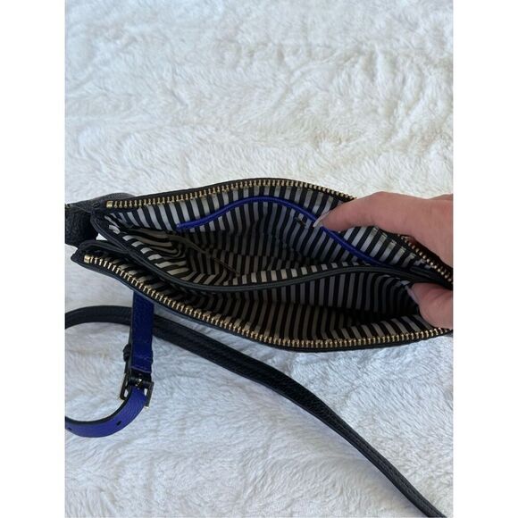 Kate Spade Black 100% Leather Crossbody Purse With Leather Tassels - Picture 8 of 15